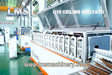 Línea de producción de techo de rejilla de alta velocidad LMS U10x30-50
